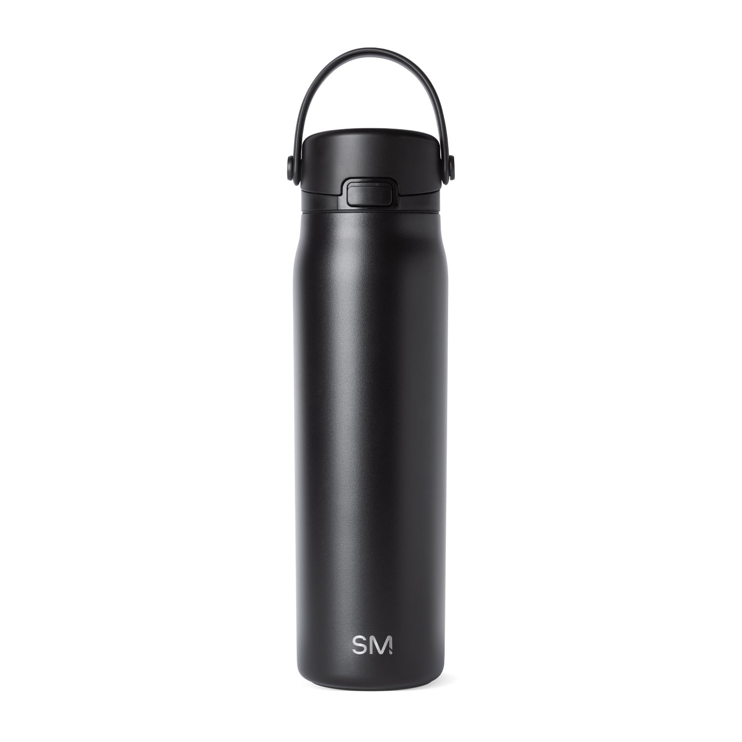 Sleek matte black product against white background