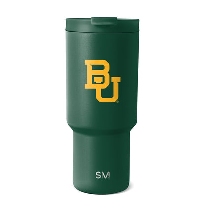 Forest green insulated tumbler with matte textured finish and white background
